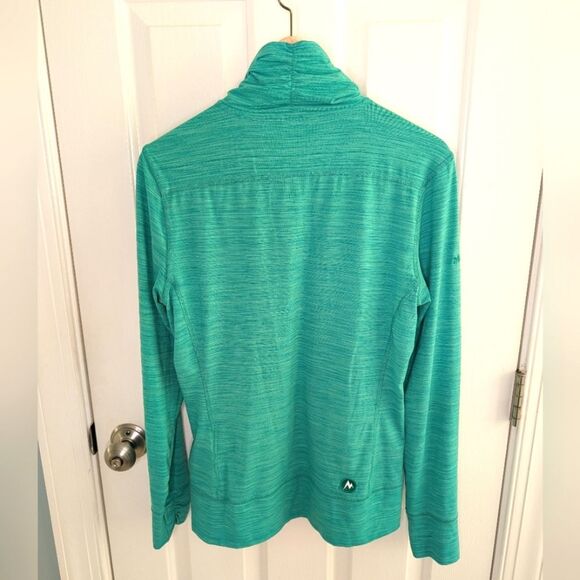 Marmot Full Zip Light Weight Athletic Jacket Heather Green Medium - Picture 2 of 12